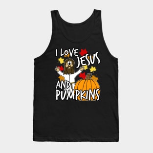 I Love Jesus And Pumpkins Christian Halloween Alternative Tank Top